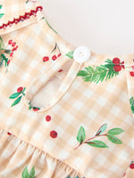 Polyester Spandex Bloomer Set - Gingham Ruffle Collar Bow by Rylee Faith Designs