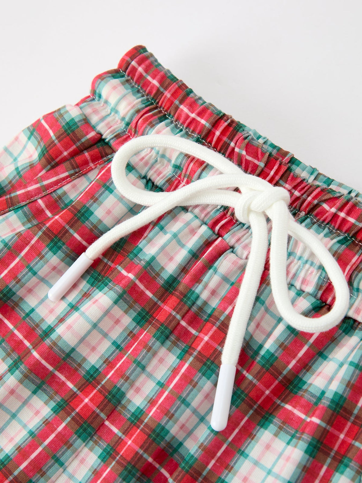 Christmas Tree Plaid Boys Set Long Sleeve Top Pants by Rylee Faith Designs