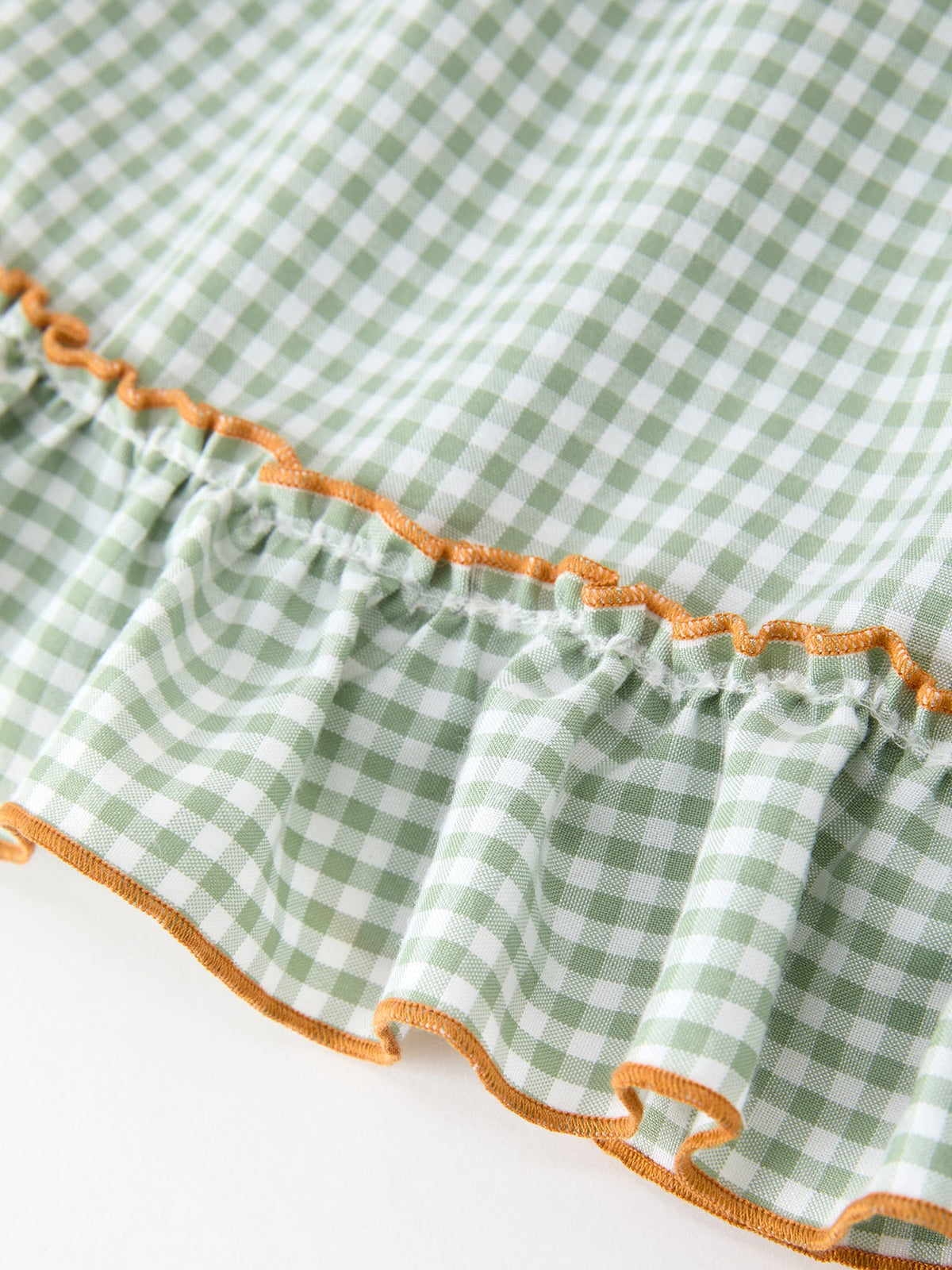 Fall Plaid Girls Dress Pumpkin Applique Ruffle Button Dress by Rylee Faith Designs
