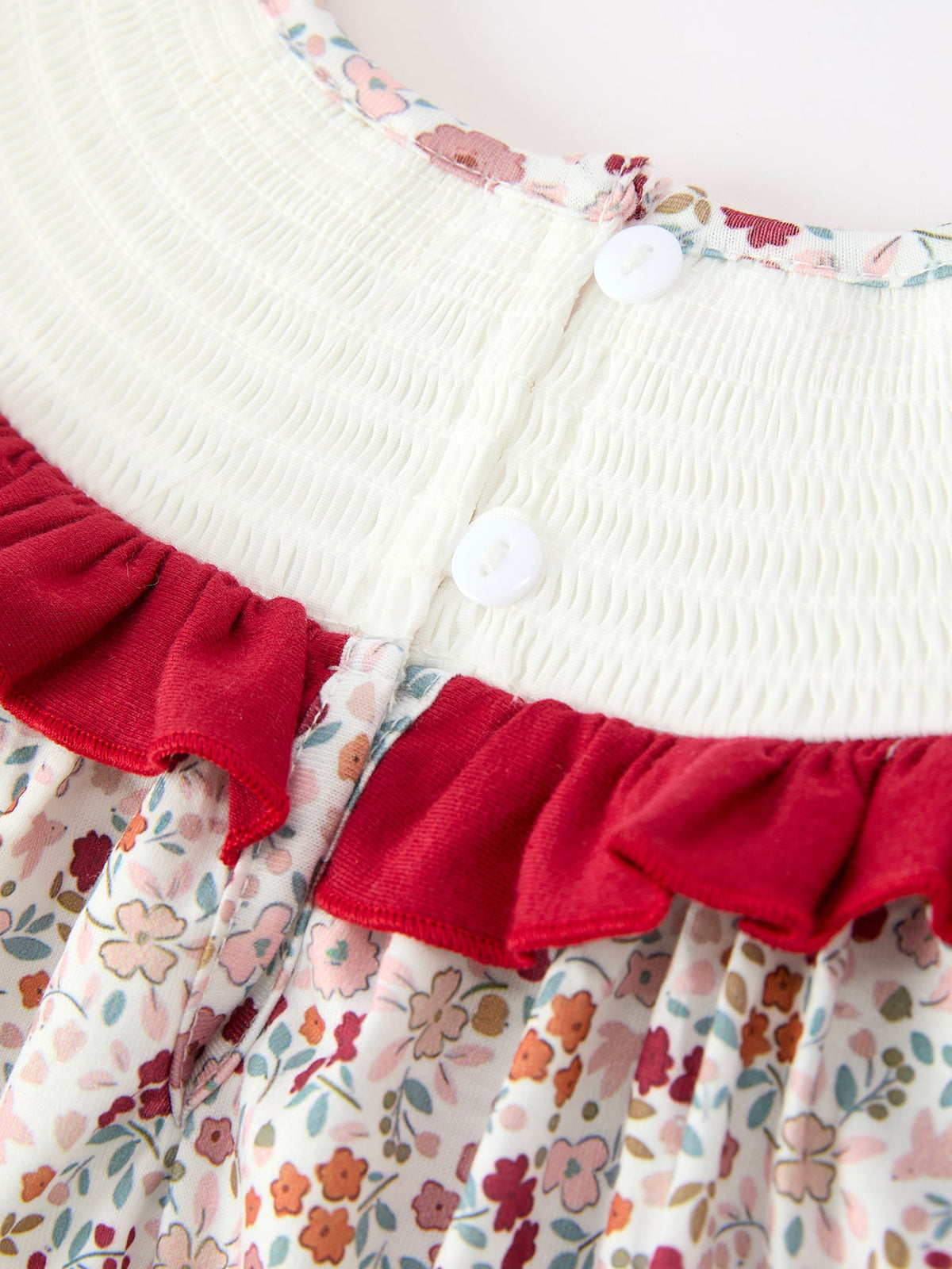 Fall Pumpkin Embroidery Girls Dress Floral Ruffle Collar Dress by Rylee Faith Designs