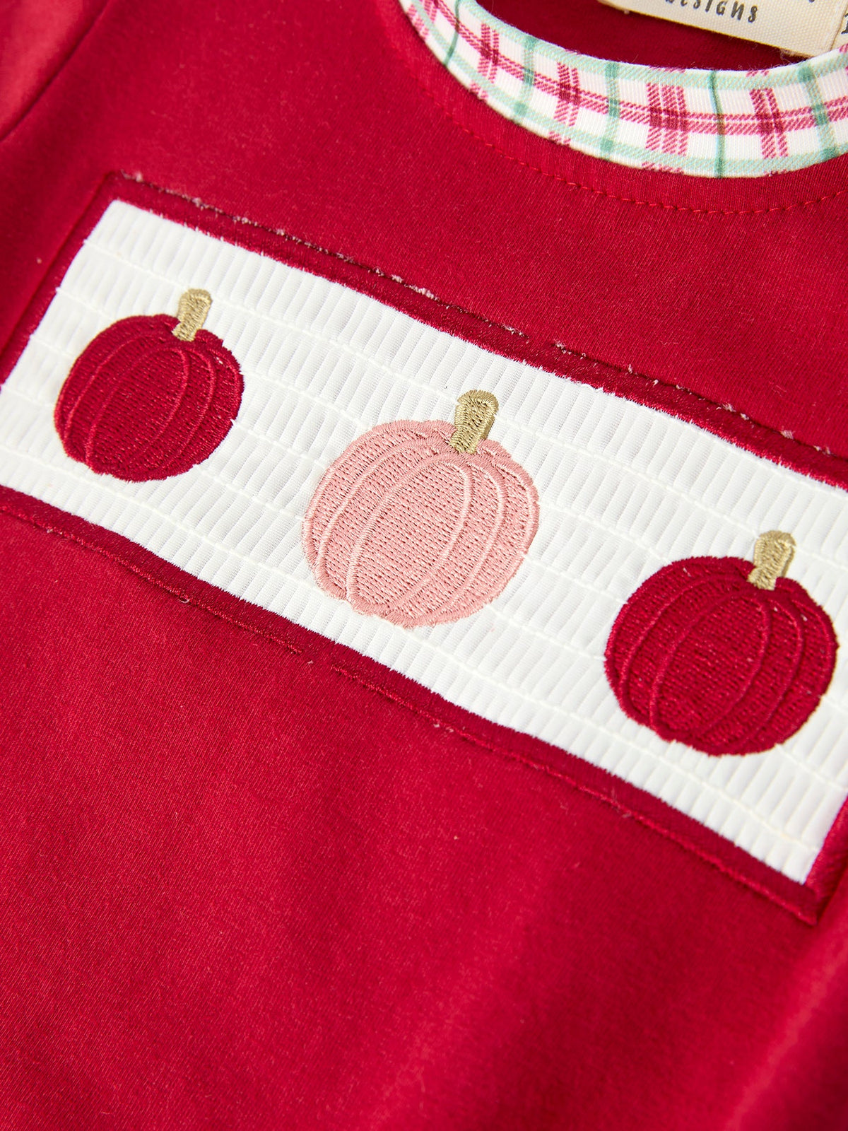 Fall Pumpkin Embroidery Baby Boy Romper by Rylee Faith Designs