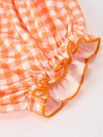 Girls Halloween Dog Pumpkin Black Bloomers Set by Rylee Faith Designs