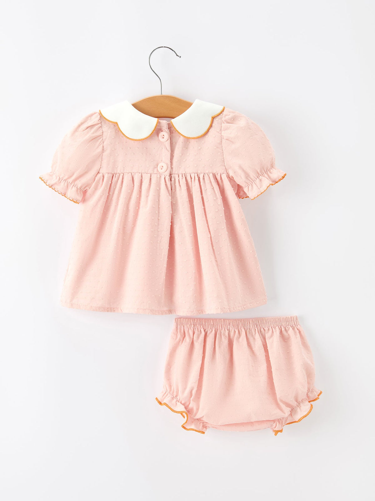 Polyester Blend Bloomer Set, Halloween Pumpkin Embroidered Girls by Rylee Faith Designs (view 2 of 5)