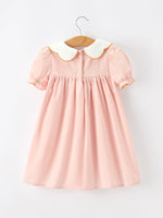 Halloween Pumpkin Applique Puff Sleeve Dress by Rylee Faith Designs