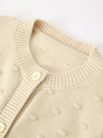 Christmas Tree Knit Cardigan Kids Holiday Sweater Button Front by Rylee Faith Designs