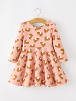 Girls Thanksgiving Pumpkin Pie Dress Fall Twirl Dress by Rylee Faith Designs