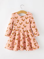 Girls Thanksgiving Pumpkin Pie Dress Fall Twirl Dress by Rylee Faith Designs