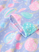 Girls Pastel Christmas Ornament Print Twirl Dress by Rylee Faith Designs