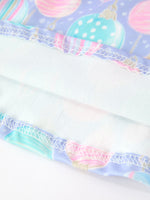 Girls Pastel Christmas Ornament Print Twirl Dress by Rylee Faith Designs