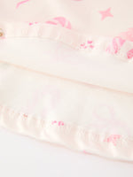 Girls Pink Christmas Ornament Print Flare Dress by Rylee Faith Designs