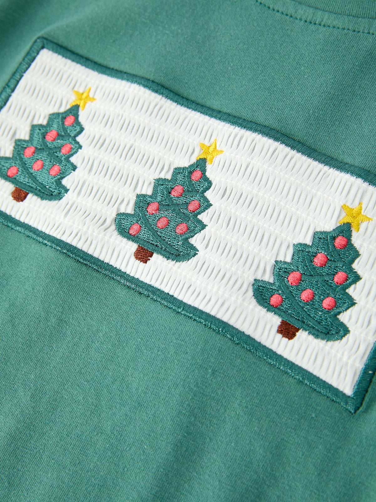 Boys Christmas Embroidered T-Shirt & Plaid Pants Set by Rylee Faith Designs