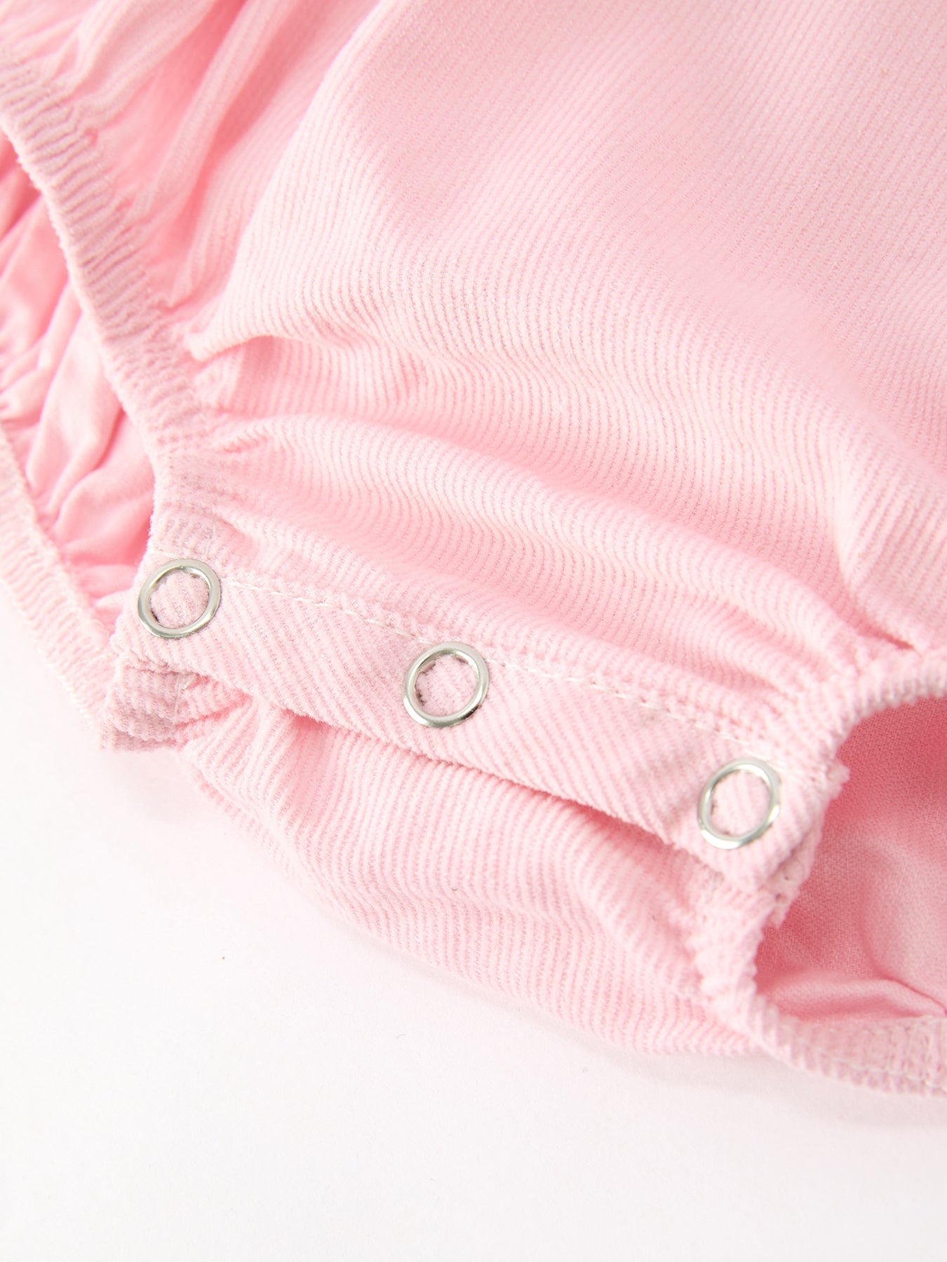 Fall Pink Smocked Baby Girl Bubble Romper Peter Pan Collar Floral Detail by Rylee Faith Designs