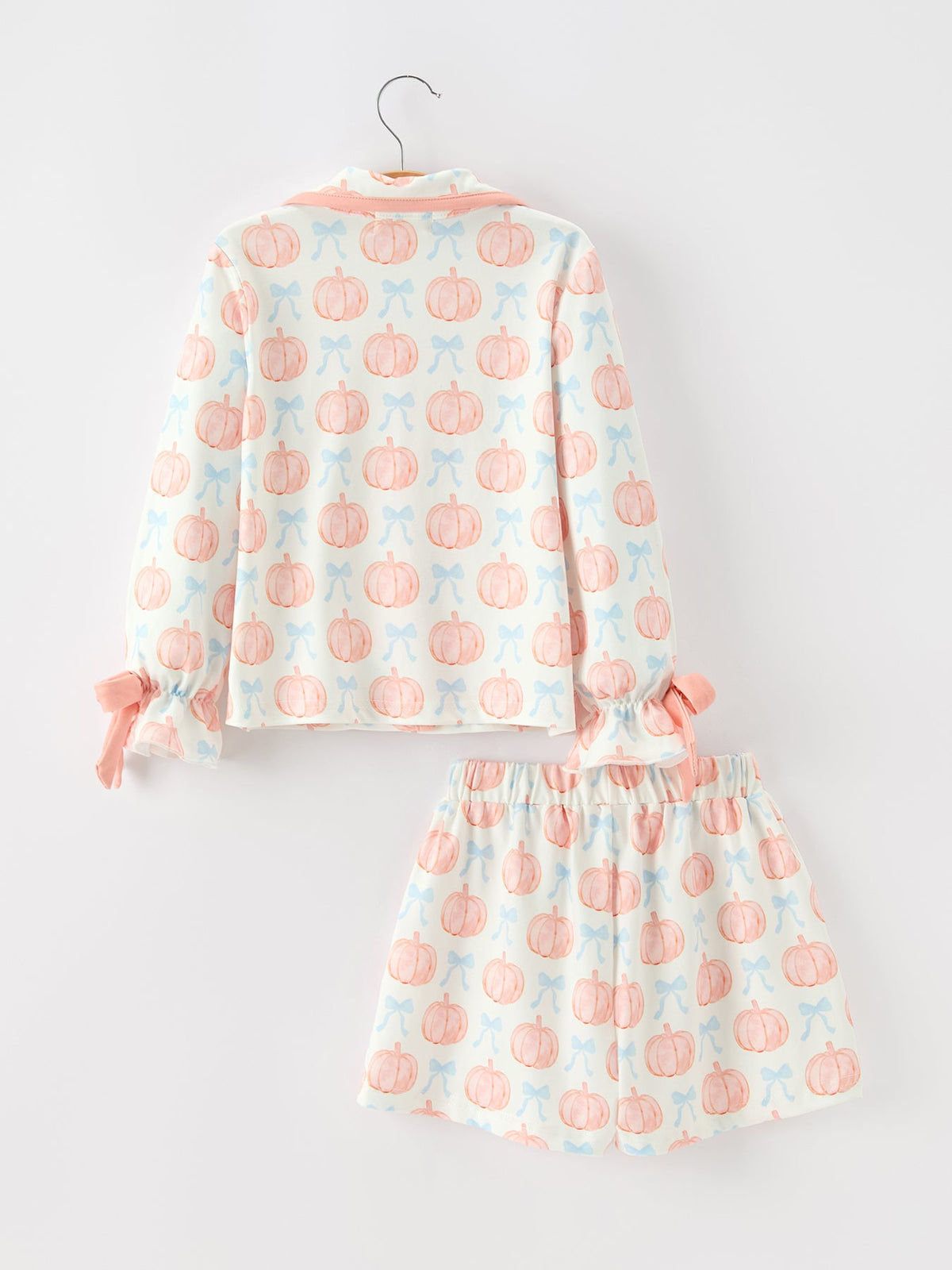 Mommy and Me Fall Pumpkin Print Pajama Set by Rylee Faith Designs