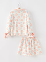 Mommy and Me Fall Pumpkin Print Pajama Set by Rylee Faith Designs
