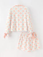 Mommy and Me Fall Pumpkin Print Pajama Set by Rylee Faith Designs