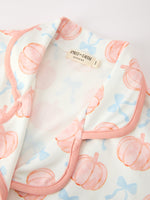 Mommy and Me Fall Pumpkin Print Pajama Set by Rylee Faith Designs