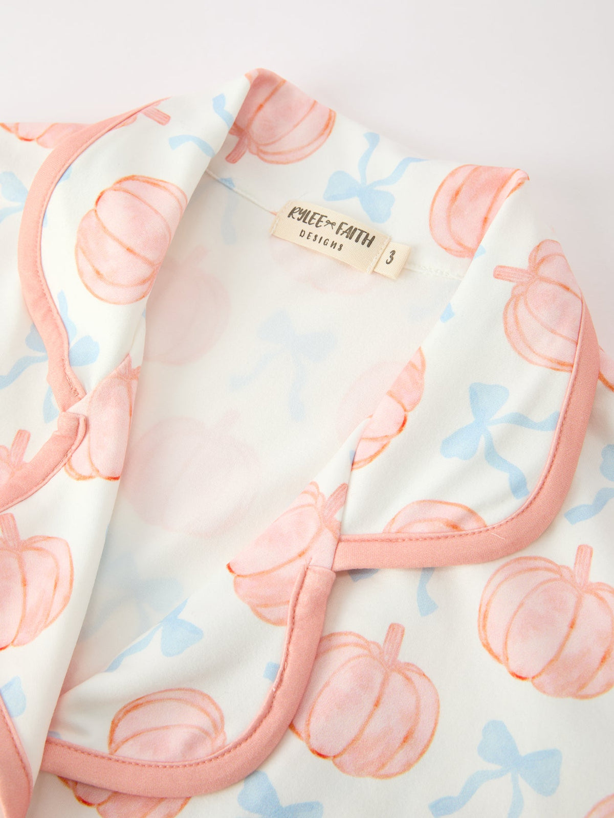 Mommy and Me Fall Pumpkin Print Pajama Set by Rylee Faith Designs