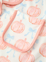 Mommy and Me Fall Pumpkin Print Pajama Set by Rylee Faith Designs