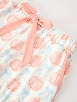 Mommy and Me Fall Pumpkin Print Pajama Set by Rylee Faith Designs