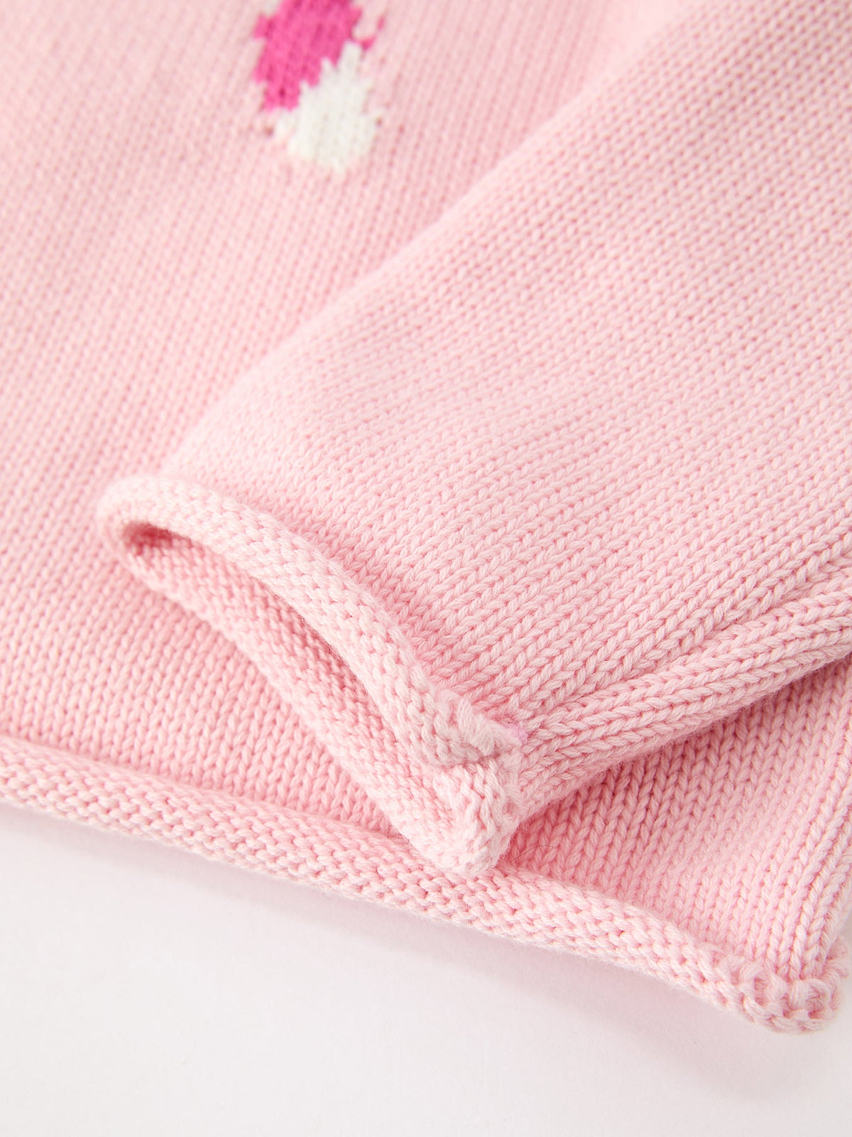 Girls Christmas Candy Cane Bow Knit Sweater by Rylee Faith Designs