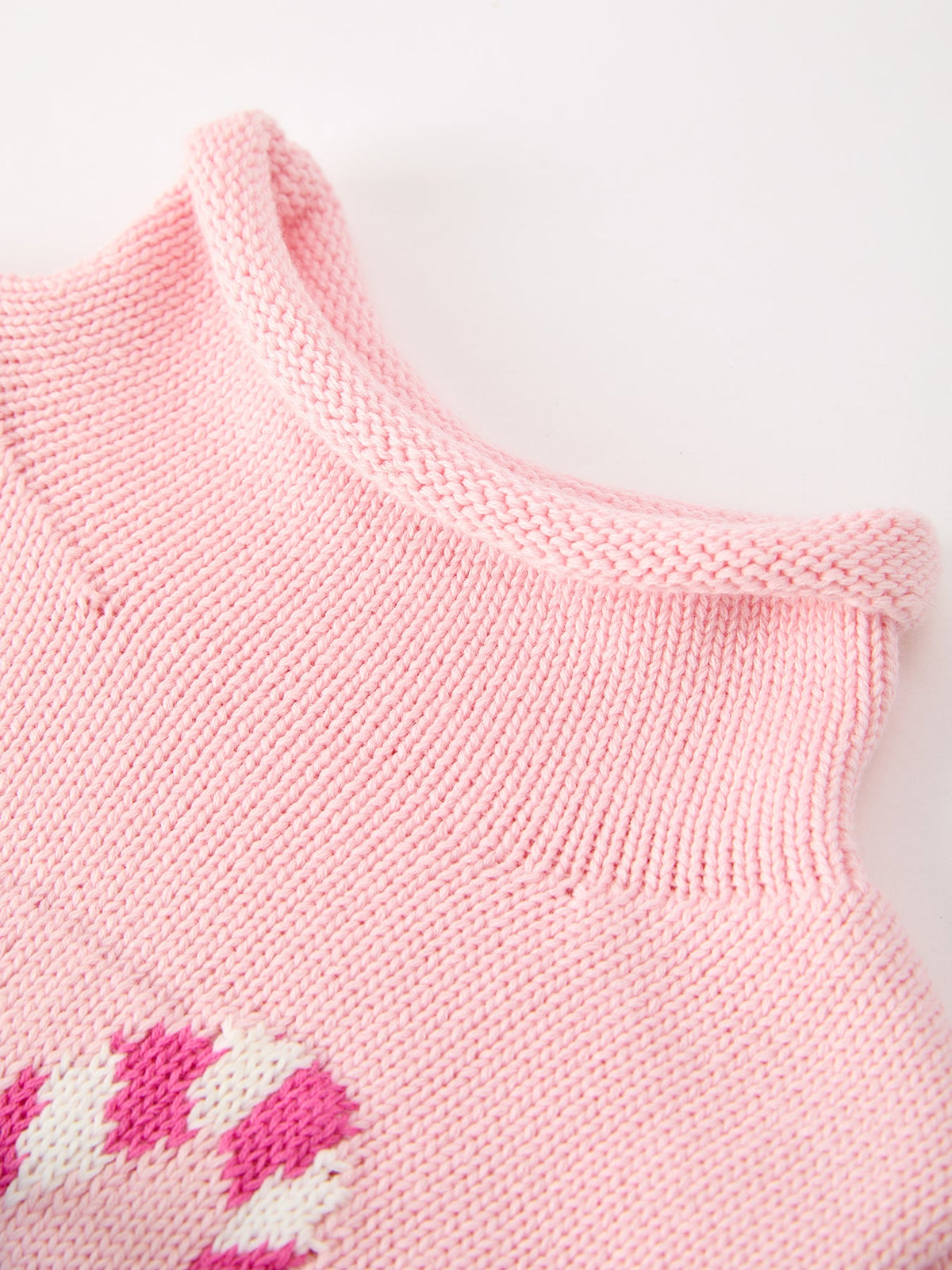 Christmas Candy Cane Bow Knit Baby Girls Romper by Rylee Faith Designs