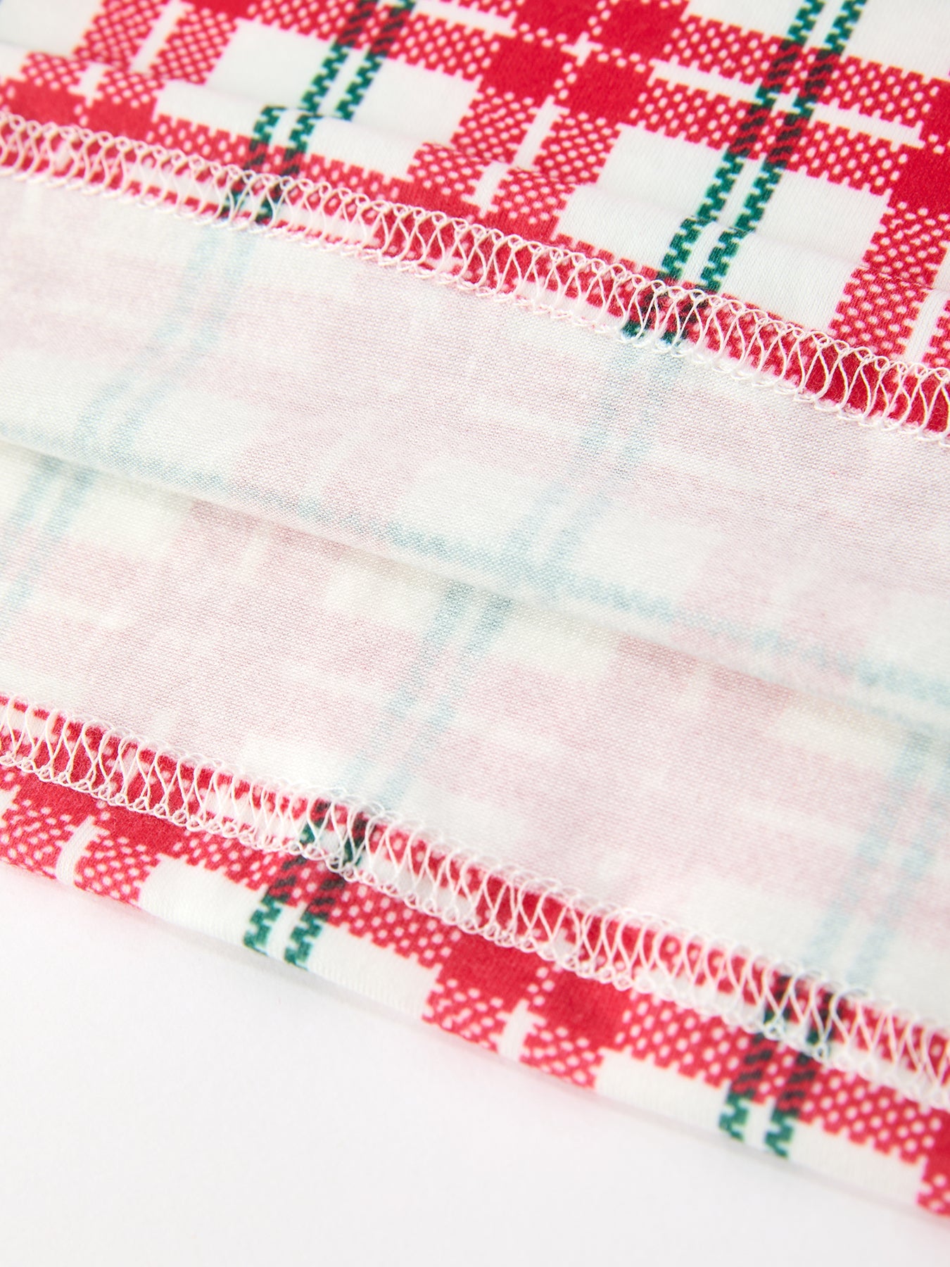 Red Christmas Plaid Wreath Embroidered Girl Dress by Rylee Faith Designs