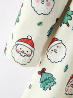Girls Santa & Christmas Tree Print Twirl Dress by Rylee Faith Designs