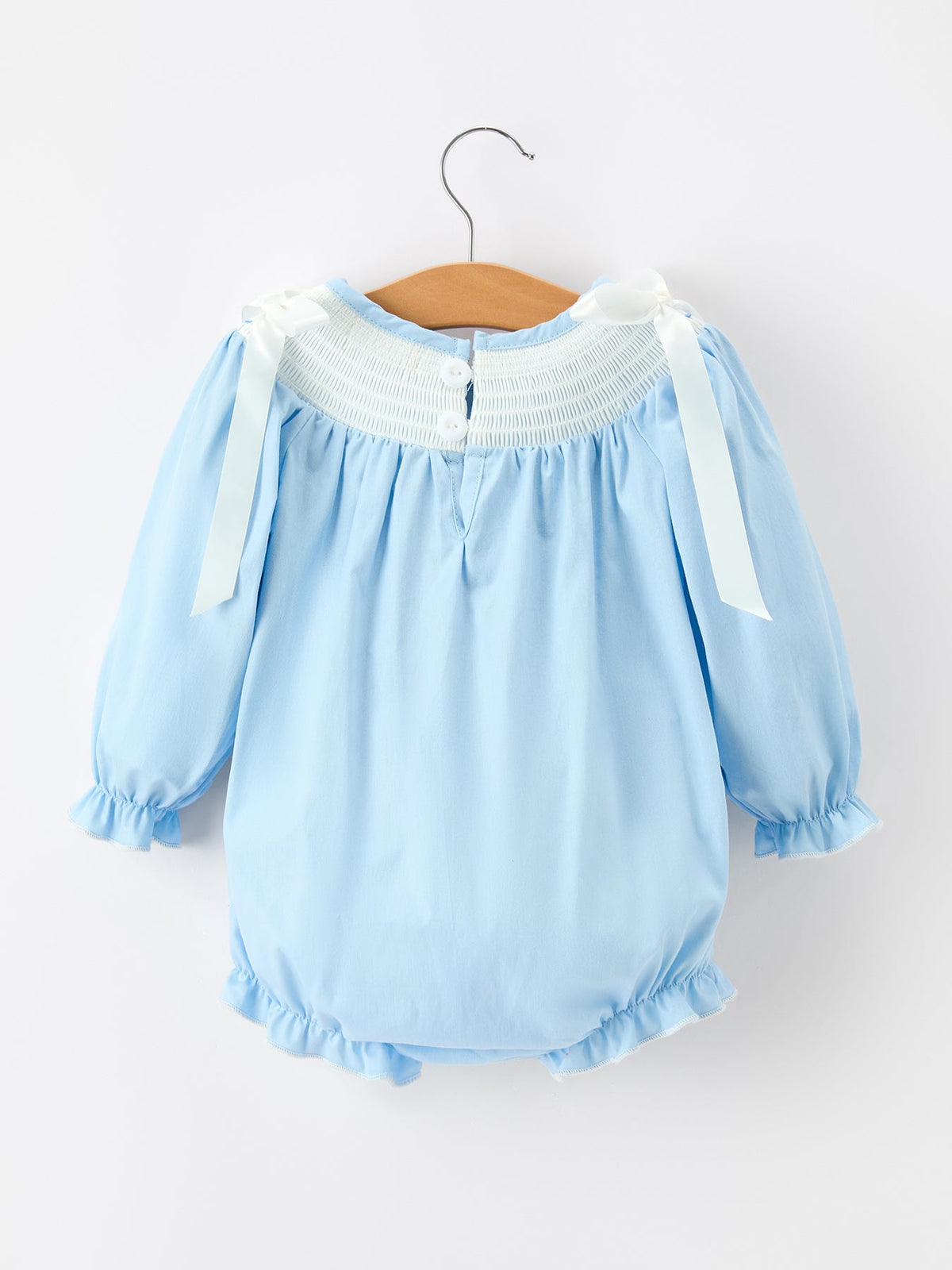 Christmas Nativity Smocked Baby Bubble Romper by Rylee Faith Designs