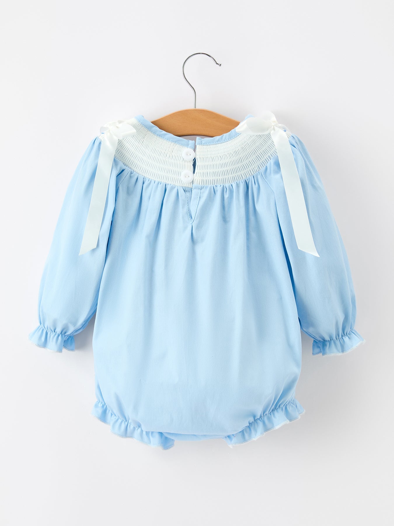 Christmas Nativity Smocked Baby Bubble Romper by Rylee Faith Designs