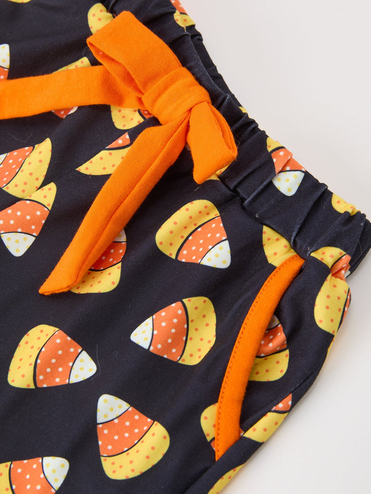 Halloween Candy Corn Mommy and Me Pajama Set Matching Lounge Set by Rylee Faith Designs