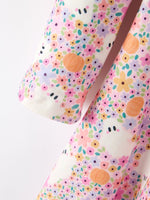 Halloween Ghost Print Girls Twirl Dress Long Sleeve by Rylee Faith Designs