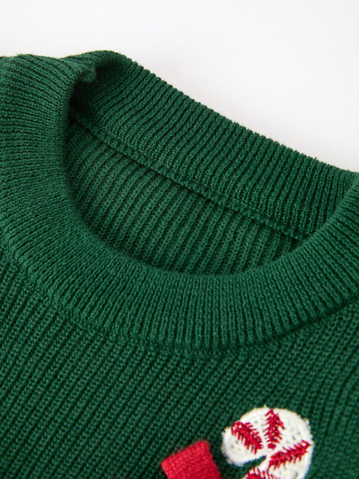 Christmas Jolly Candy Cane Knit Baby Romper by Rylee Faith Designs