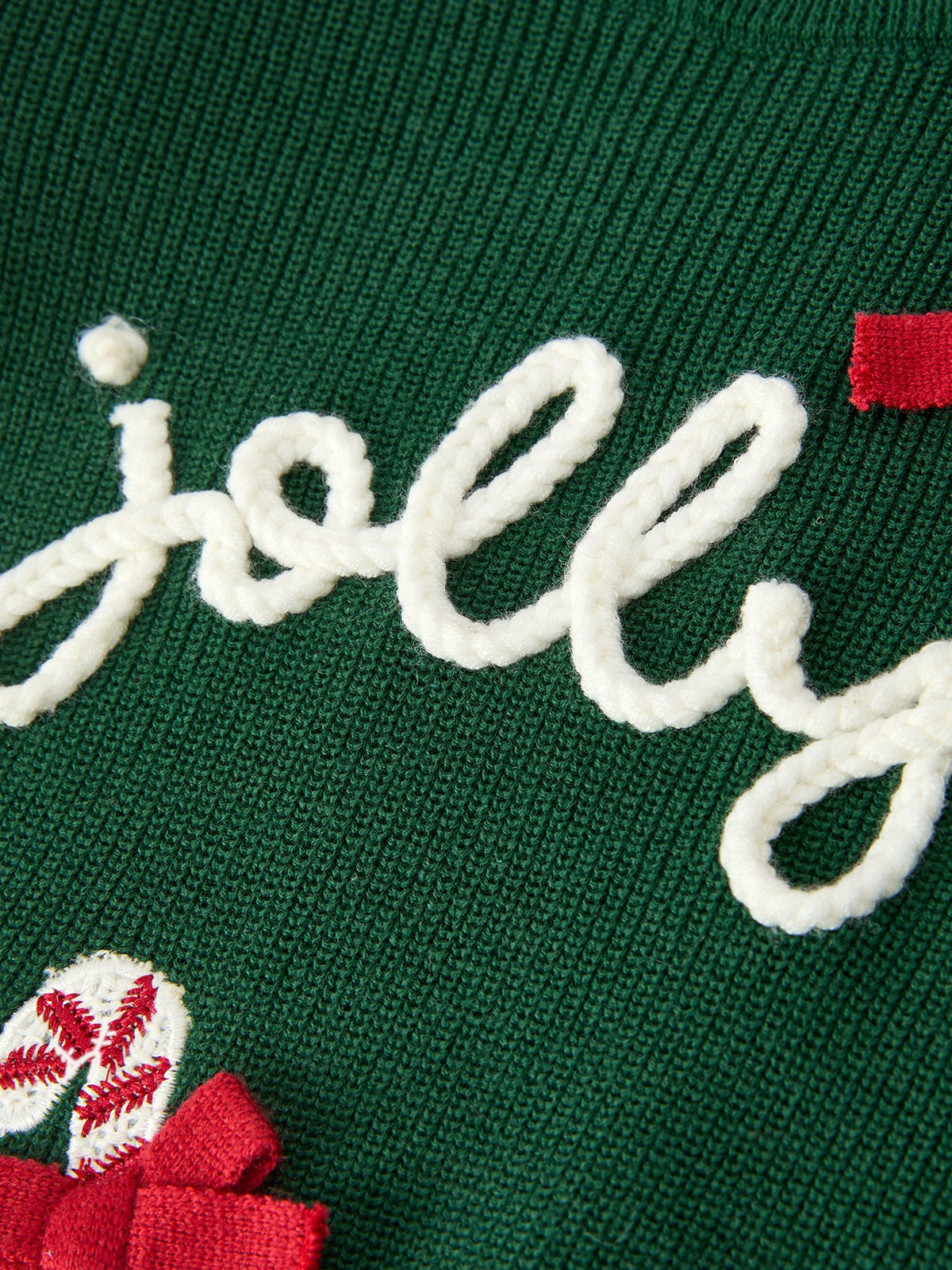 Christmas Jolly Candy Cane Knit Baby Romper by Rylee Faith Designs