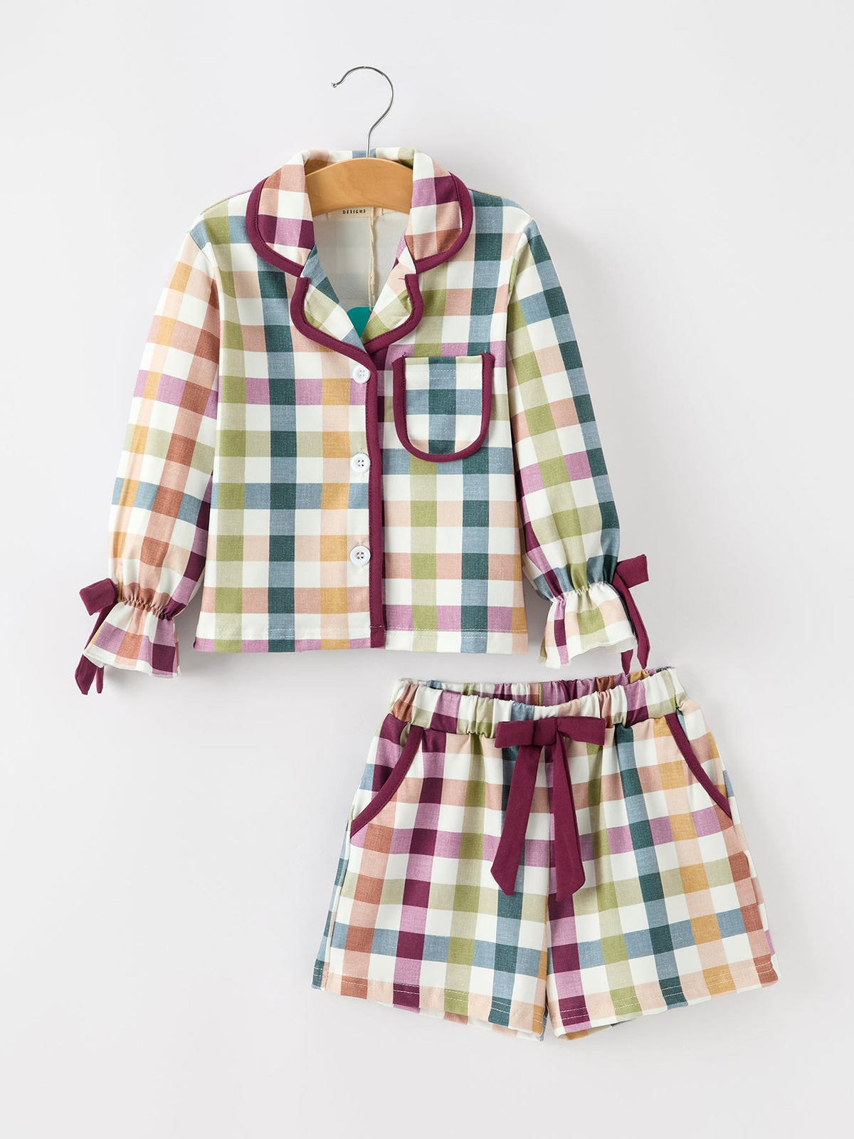 Mommy and Me Fall Plaid  Pajama Set by Rylee Faith Designs