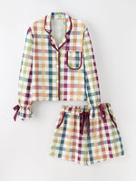 Mommy and Me Fall Plaid  Pajama Set by Rylee Faith Designs