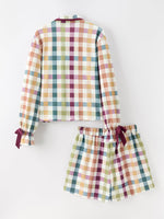 Mommy and Me Fall Plaid  Pajama Set by Rylee Faith Designs