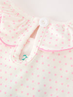 Christmas Smocked Girls Dress Embroidered Holiday Ruffle Collar by Rylee Faith Designs