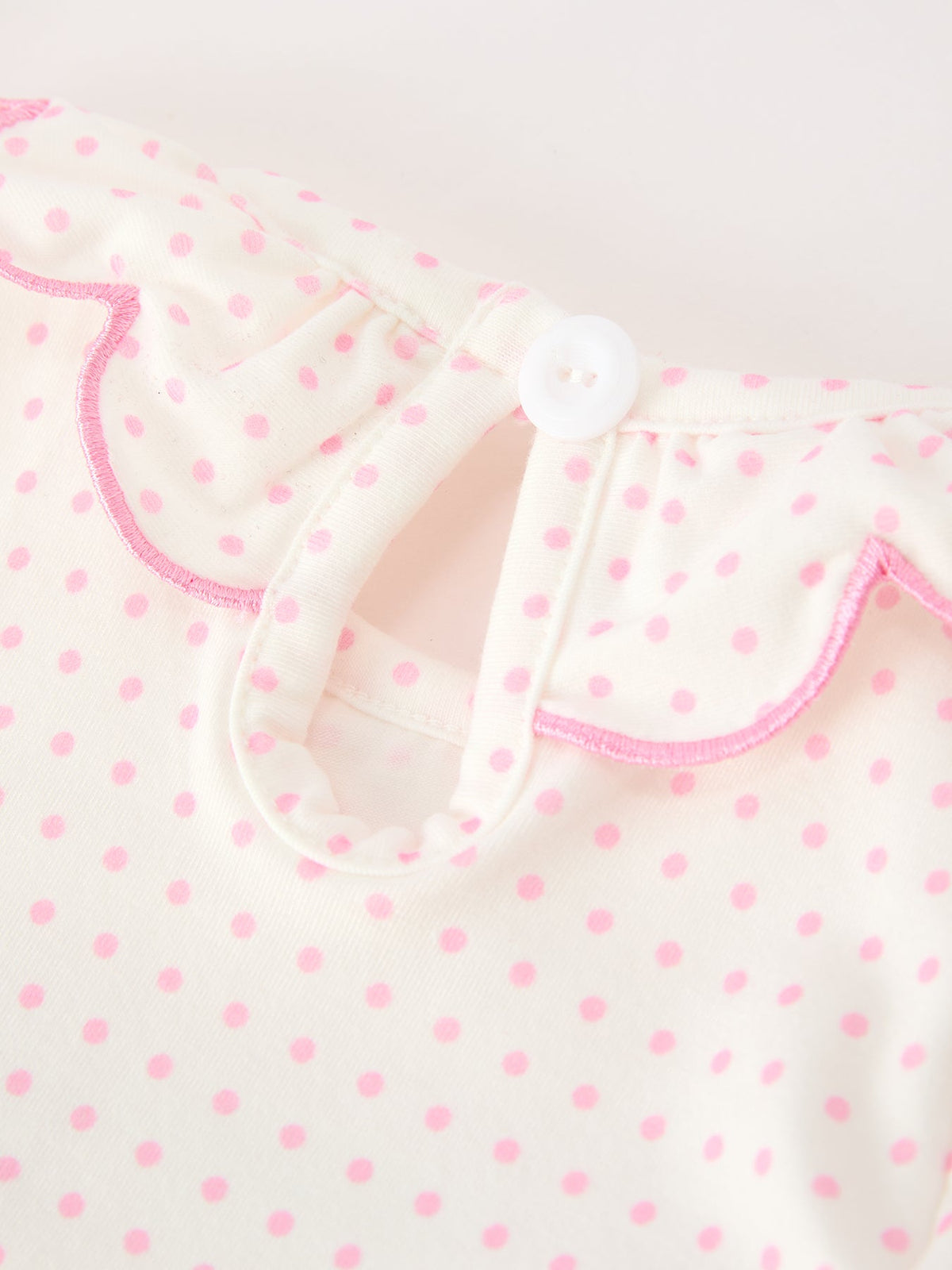 Christmas Smocked Baby Girl Bubble Romper Embroidered Ruffle Collar by Rylee Faith Designs