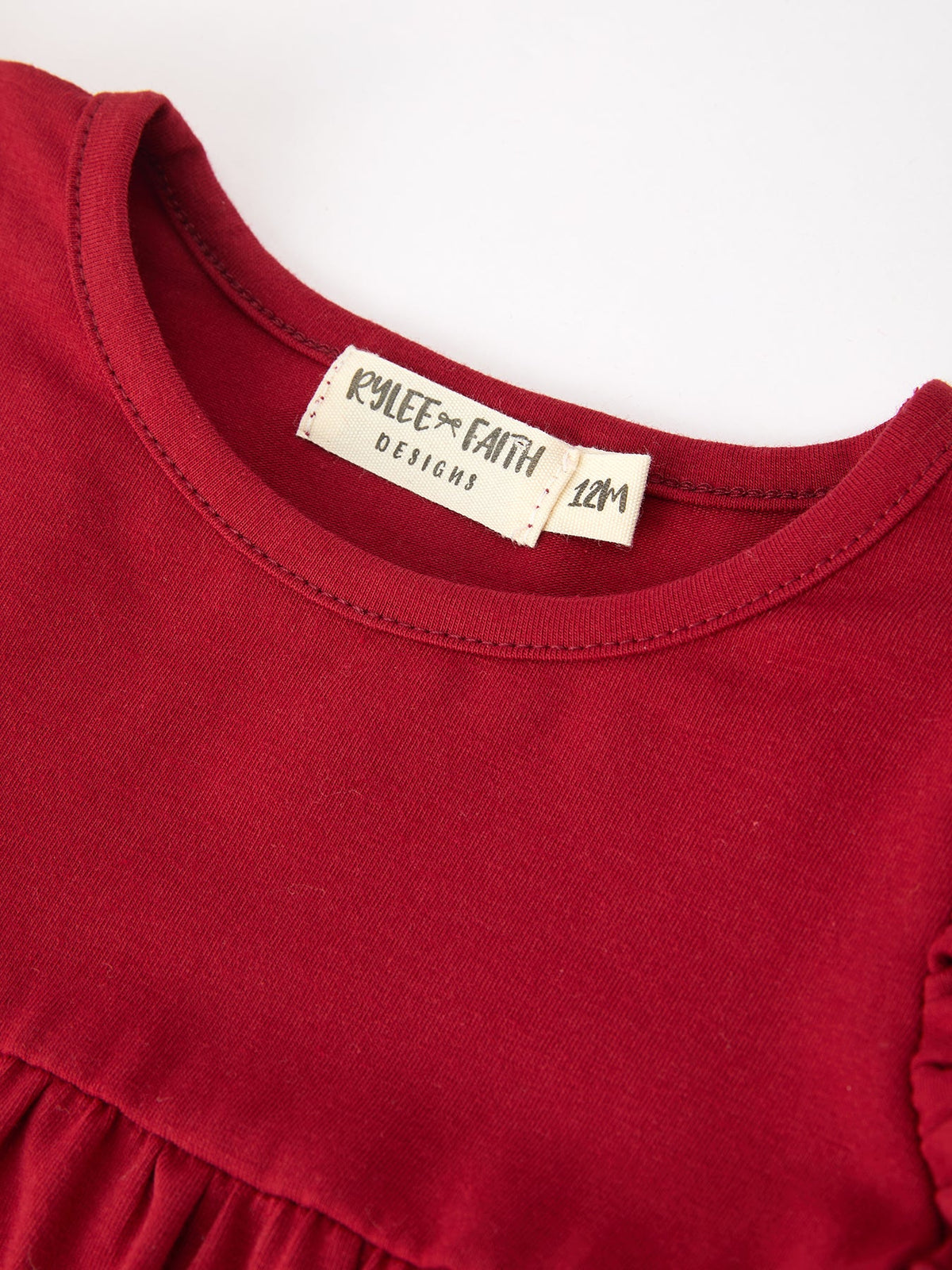 Christmas Baby Girls Red Lace Bow Bloomer Set by Rylee Faith Designs