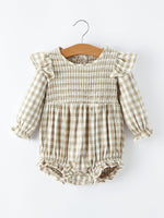 Mommy & Me Fall Plaid Dresses & Baby Bubble by Rylee Faith Designs