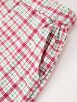 Fall Pumpkin Boys Outfit Set Red Tee Plaid Shorts Set by Rylee Faith Designs