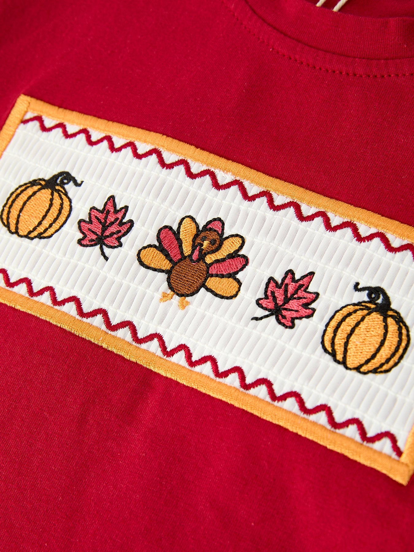 Boy Thanksgiving Pumpkin Turkey Maple Leaf Outfit Set by Rylee Faith Designs