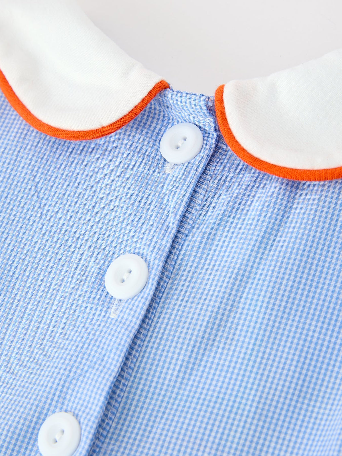Fall Girls Plaid Pumpkin Appliqué Peter Pan Collar Dress by Rylee Faith Designs