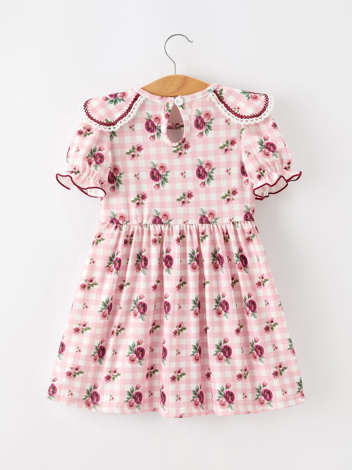 Fall Toddler Girls Vintage Smocked Floral Dress by Rylee Faith Designs