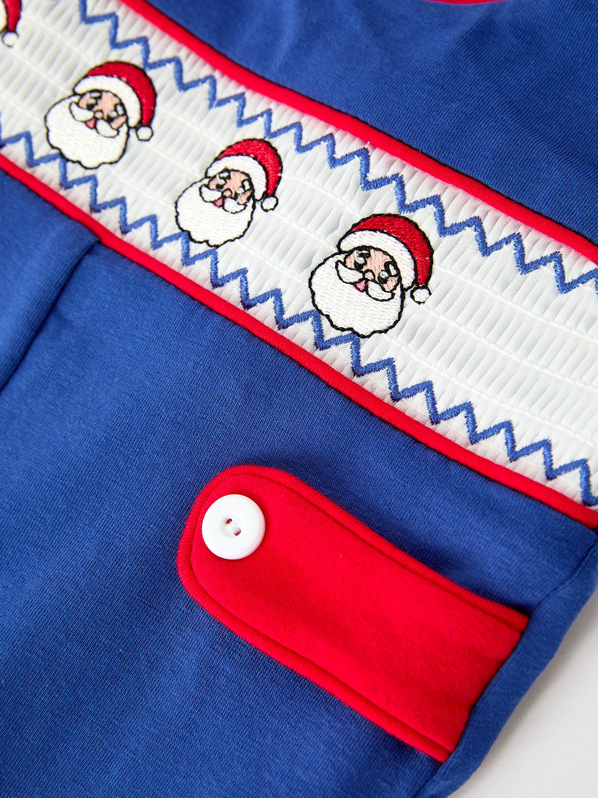 Christmas Santa Baby Boys Smocked Jon Jon by Rylee Faith Designs