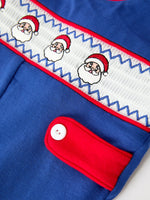 Christmas Santa Baby Boys Smocked Jon Jon by Rylee Faith Designs