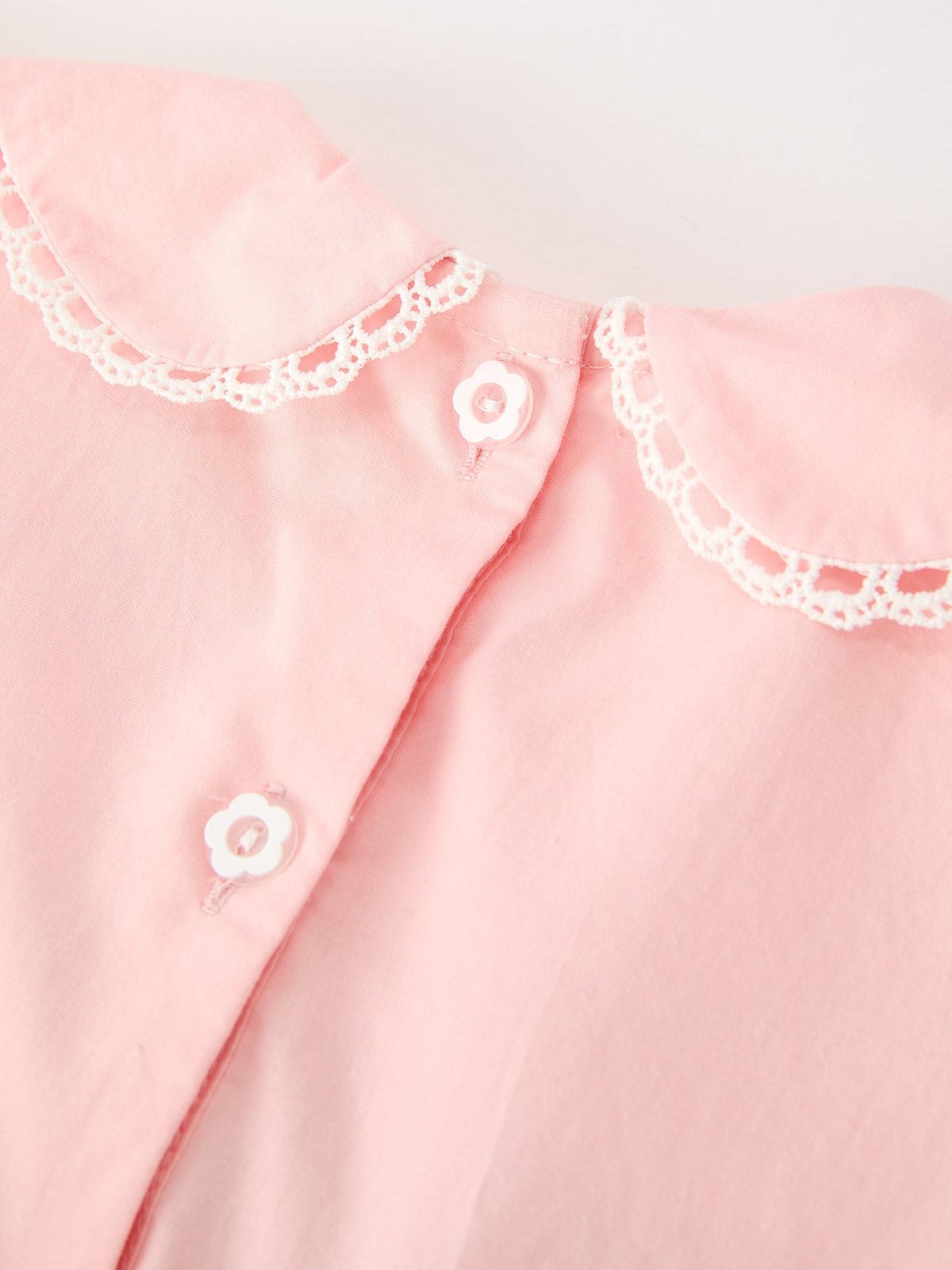 Fall Girls Pink Floral Embroidered Smocked Peter Pan Collar Dress by Rylee Faith Designs