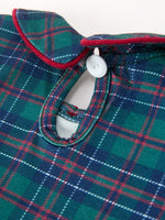 Christmas Baby Boys Plaid Smocked Peter Pan Collar Bubble Romper by Rylee Faith Designs