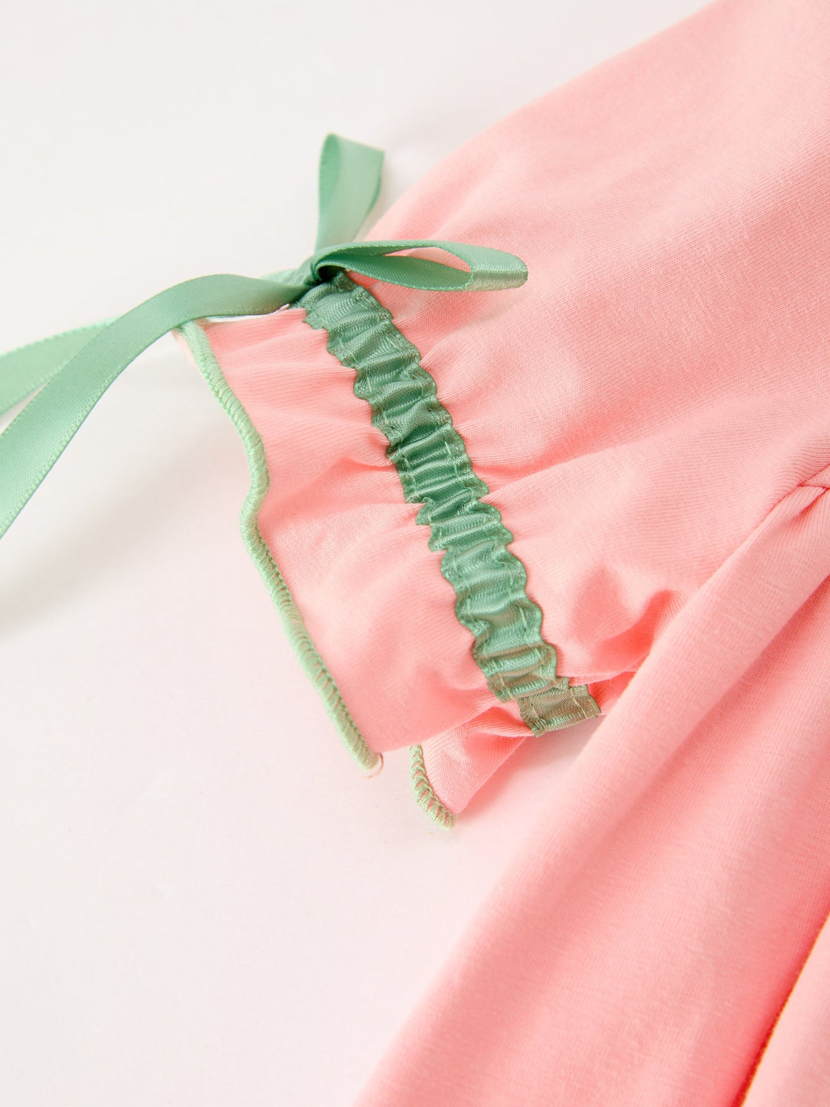 Christmas Baby Girls Pink Christmas Tree Embroidered Ruffle Romper by Rylee Faith Designs