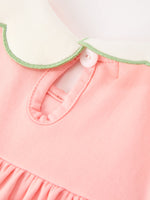 Christmas Girls Pink Christmas Tree Embroidered Ruffle Dress by Rylee Faith Designs